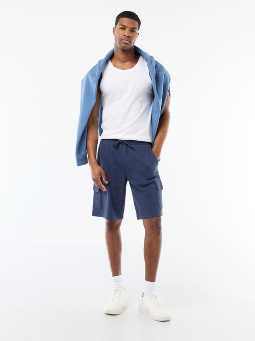 Bermuda van katoenpiqué met meerdere zakken - Kiabi