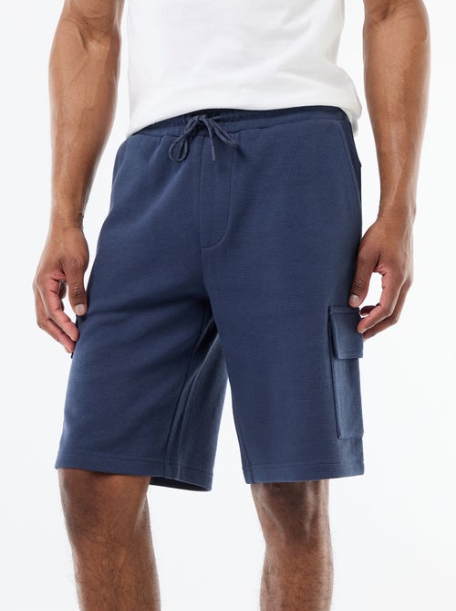 Bermuda van katoenpiqué met meerdere zakken - Kiabi