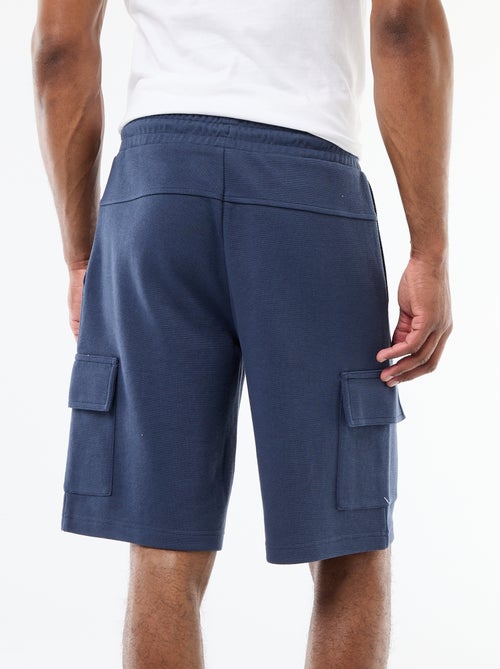 Bermuda van katoenpiqué met meerdere zakken - Kiabi