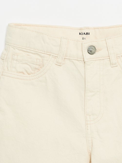 Bermuda van katoentwill met 5 zakken - Kiabi