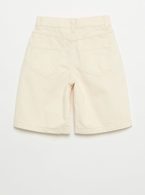 Bermuda van katoentwill met 5 zakken - Kiabi