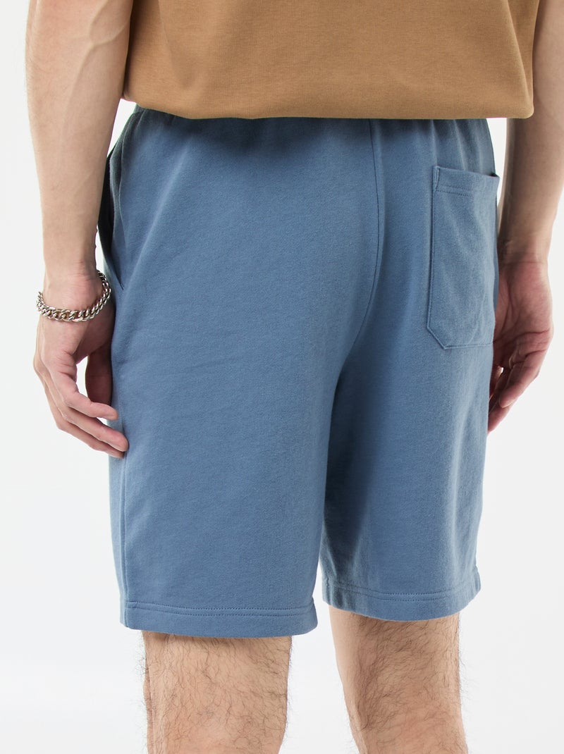 Bermuda van lichte joggingstof Blauw - Kiabi