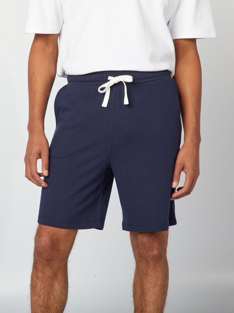 Bermuda van lichte joggingstof Blauw - Kiabi
