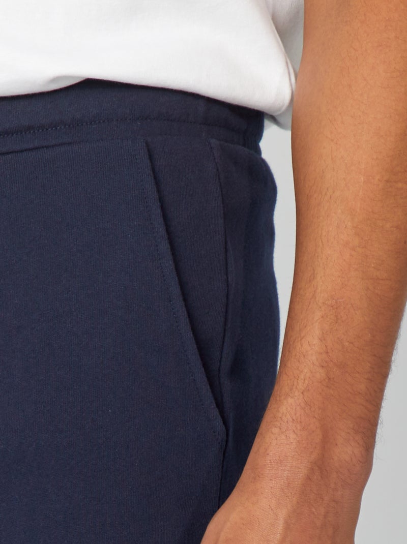Bermuda van lichte joggingstof Blauw - Kiabi