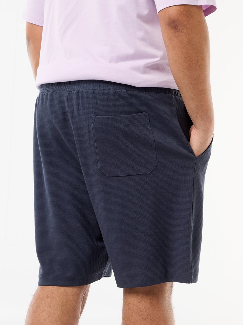 Bermuda van lichte joggingstof Blauw - Kiabi