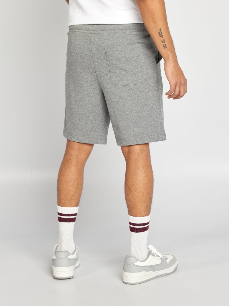 Bermuda van lichte joggingstof GRIJS - Kiabi