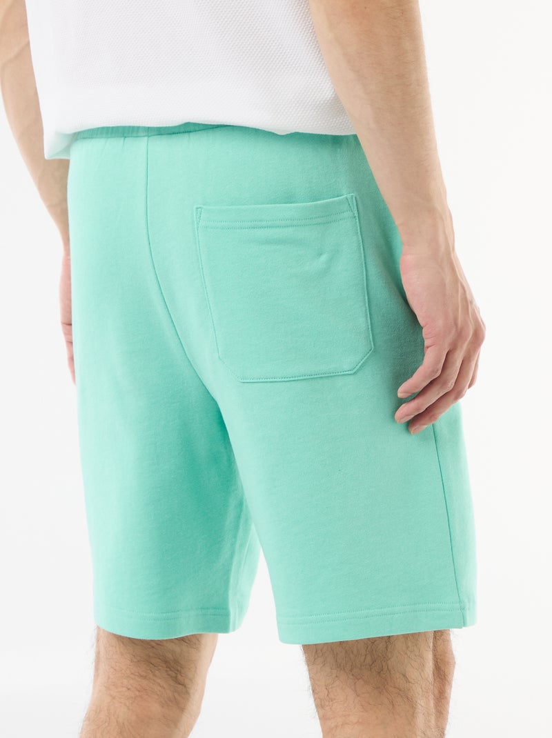 Bermuda van lichte joggingstof Groen - Kiabi