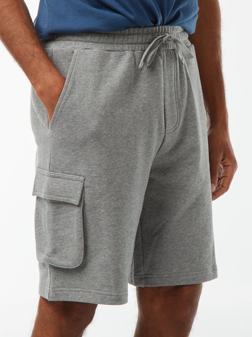 Bermuda van lichte joggingstof met meerdere zakken - Kiabi