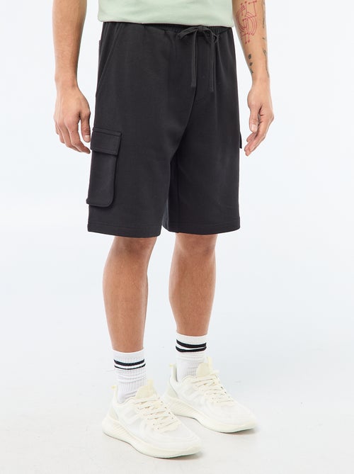 Bermuda van lichte joggingstof met meerdere zakken - Kiabi Bermuda van lichte joggingstof met meerdere zakken - Kiabi