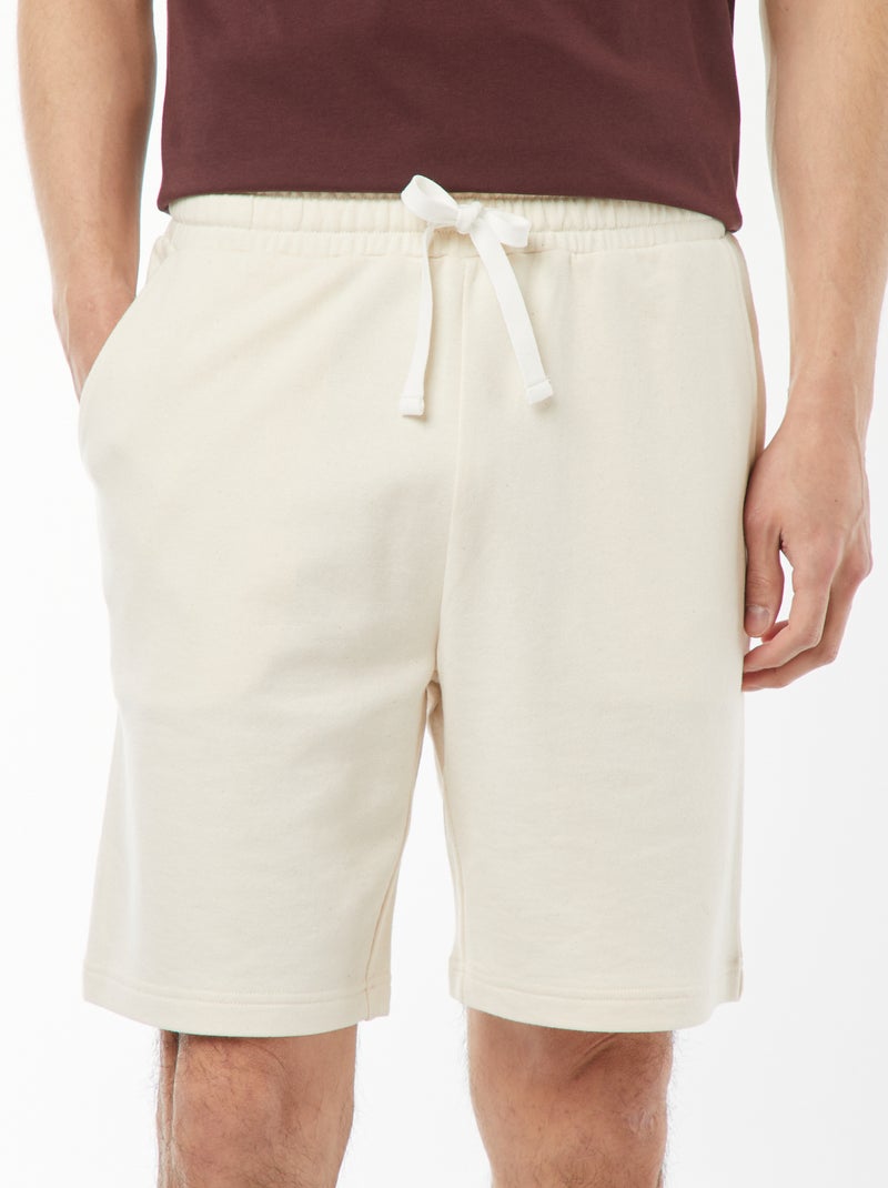 Bermuda van lichte joggingstof Wit - Kiabi