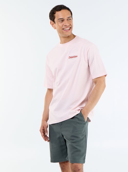 Bermuda van lichte molton met trekkoordjes - Kiabi