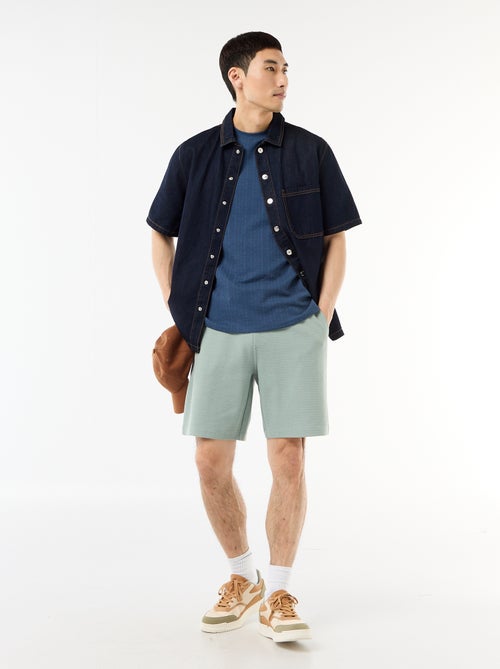 Bermuda van lichte sweatstof (french terry) - Kiabi