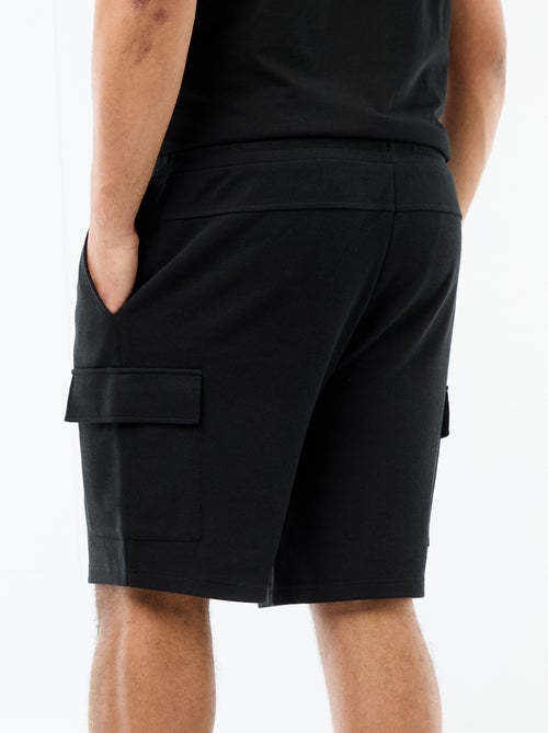 Bermuda van piqué met zakken met klep - Kiabi