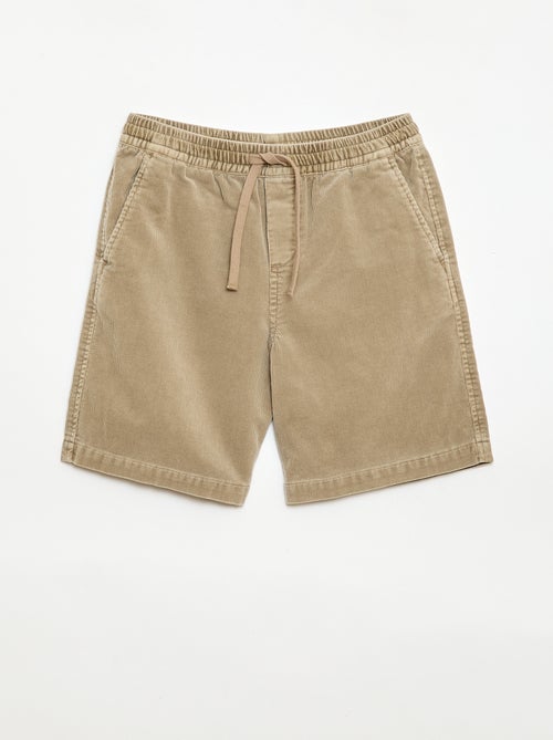 Bermuda van ribfluweel - Kiabi