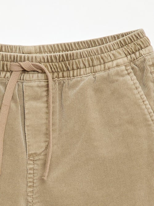 Bermuda van ribfluweel - Kiabi