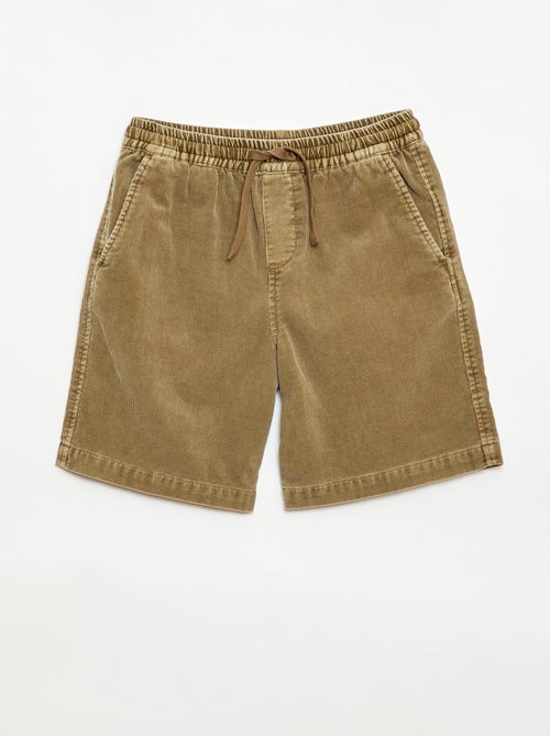 Bermuda van ribfluweel - Kiabi