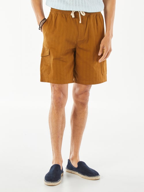 Bermuda van twill met meerdere zakken - Kiabi
