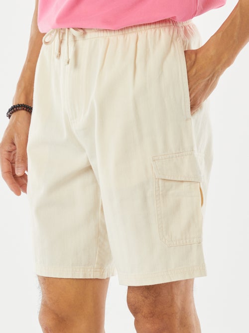Bermuda van twill met meerdere zakken - Kiabi