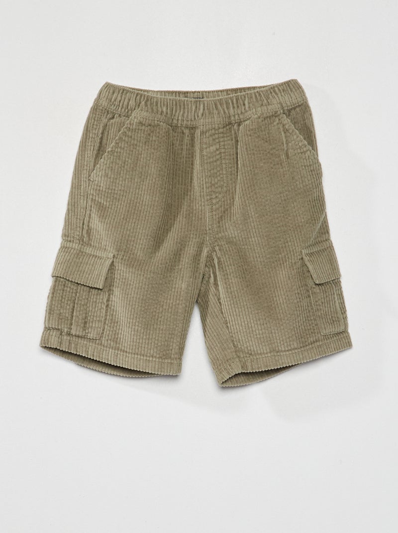 Bermuda van velours KAKI - Kiabi