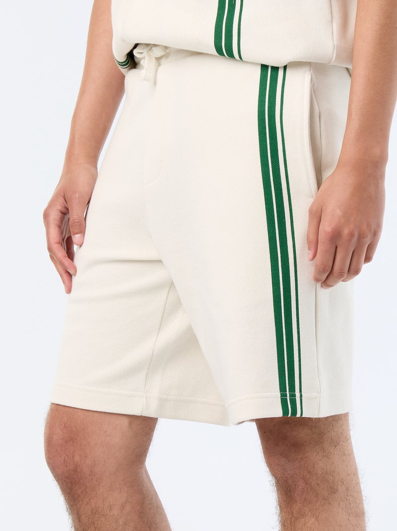Bermuda van zware jersey Biege - Kiabi