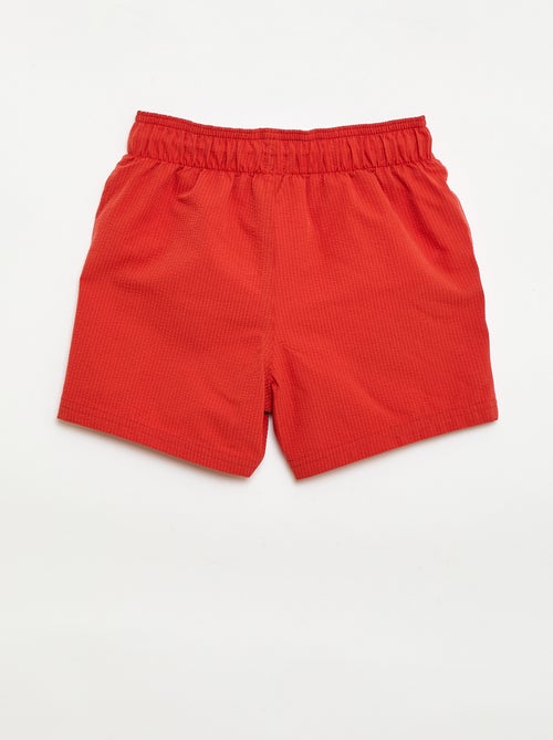 Bermuda zwembroek met gewafelde stof - Kiabi