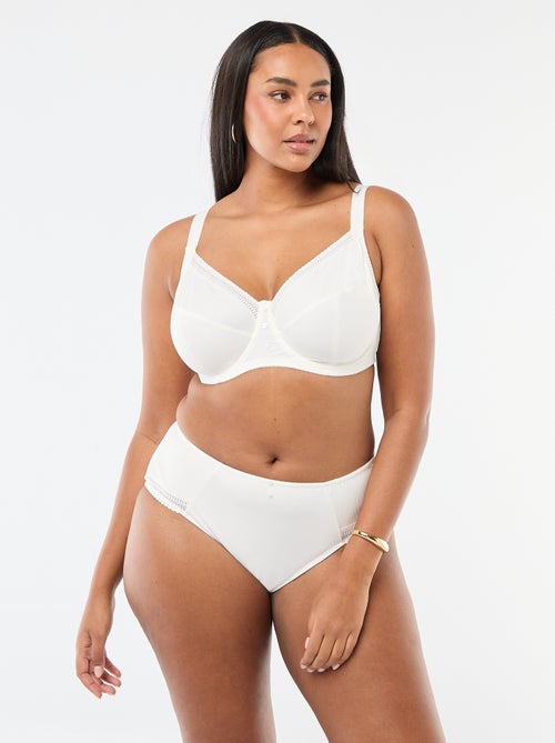 Beugelbeha van geribde microvezel - Kiabi