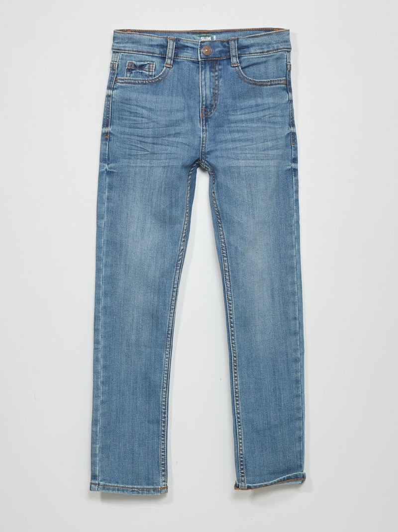 Bijzonder solide, slim-fit jeans BLAUW - Kiabi