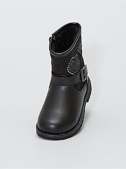 Bikerlaarzen met lovertjes - Kiabi