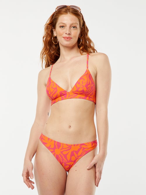 Bikinibroekje met blaadjesprint - Kiabi