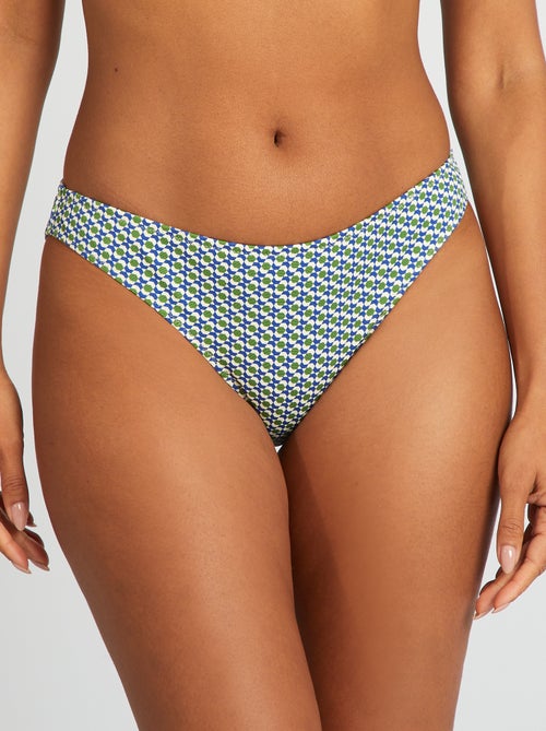 Bikinibroekje met geometrische print - Kiabi
