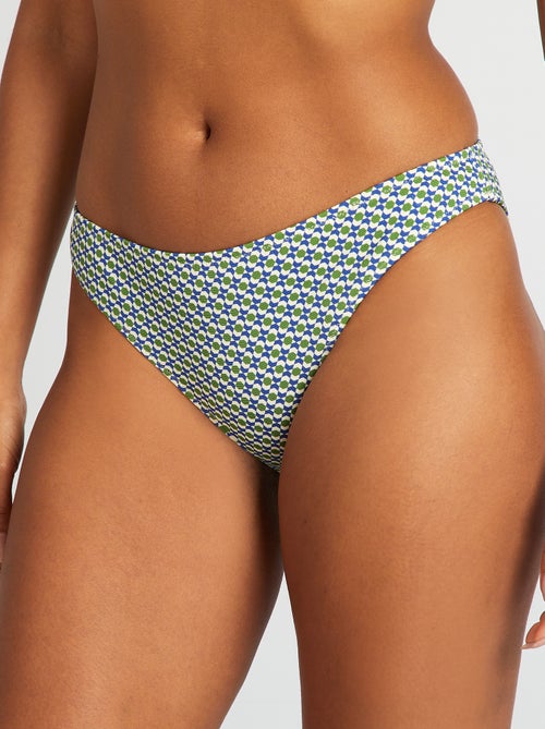 Bikinibroekje met geometrische print - Kiabi