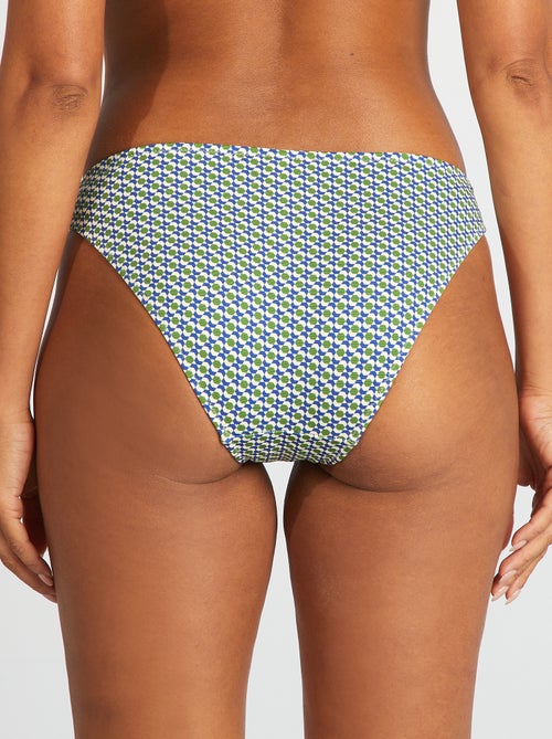 Bikinibroekje met geometrische print - Kiabi