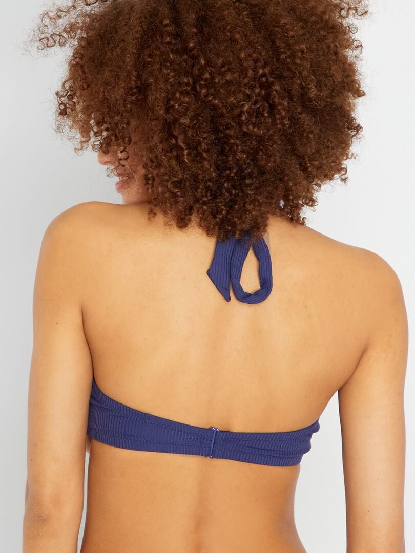 Bikinitop met beugels D&E donkerblauw Kiabi 14.00€