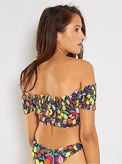 Bikinitop met smokwerk - Kiabi