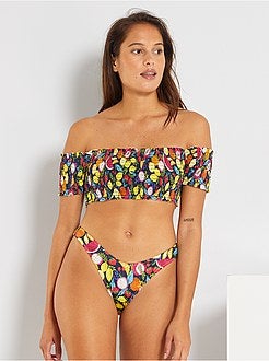 Bikinitop met smokwerk - Kiabi