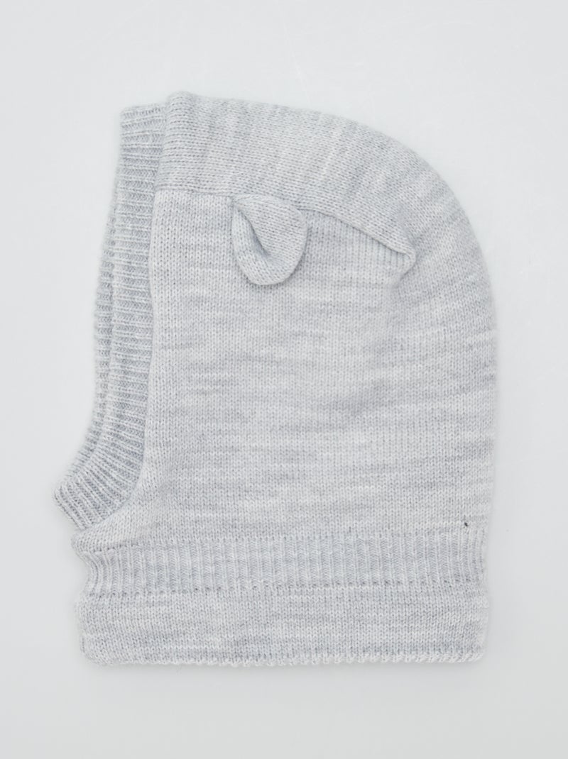Bivakmuts van tricot GRIJS - Kiabi