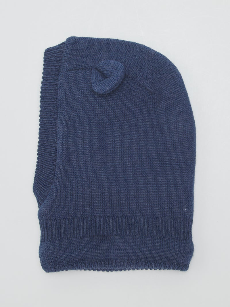 Bivakmuts van tricot ZWART - Kiabi