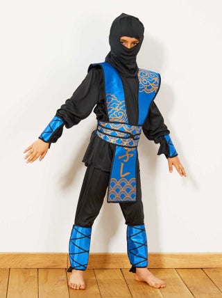 Blauwe ninja verkleedkostuum
