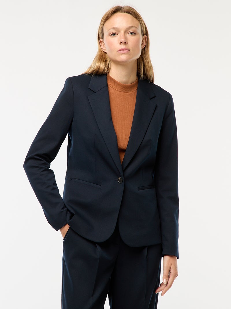 Blazer met lange mouw Blauw - Kiabi