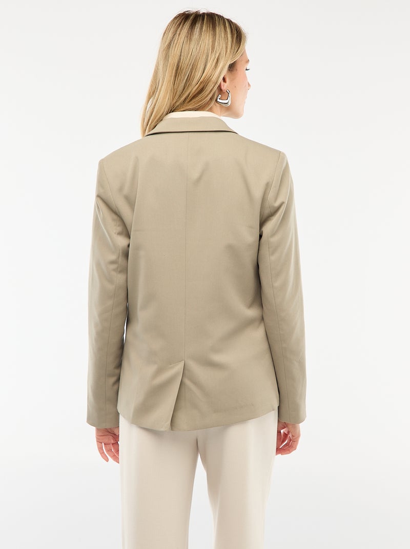 Blazer met lange mouw Groen - Kiabi