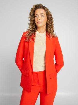 Blazer met opgetrokken mouwen