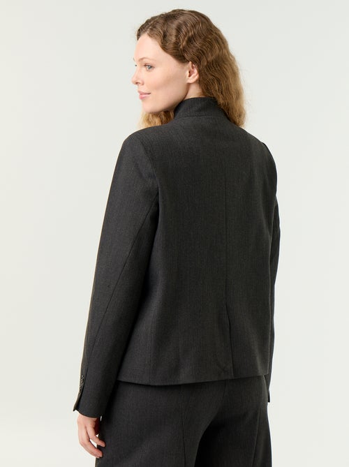 Blazer met opstaande kraag en overslageffect - Kiabi