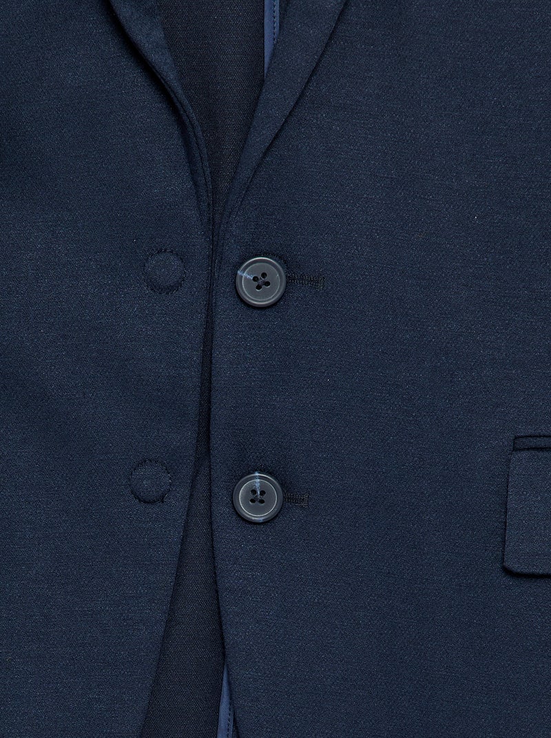 Blazerjas - gemakkelijk aan te trekken collectie BLAUW - Kiabi