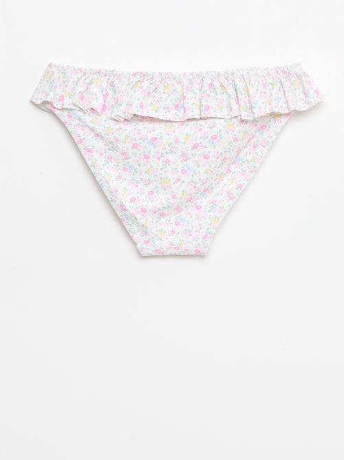 Bloemen badpak met smockwerk - 2-delig - Kiabi