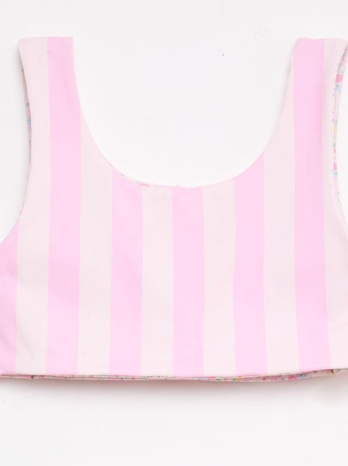 Bloemen badpak omkeerbaar - 2-delig - Kiabi