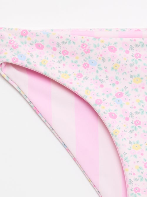 Bloemen badpak omkeerbaar - 2-delig - Kiabi