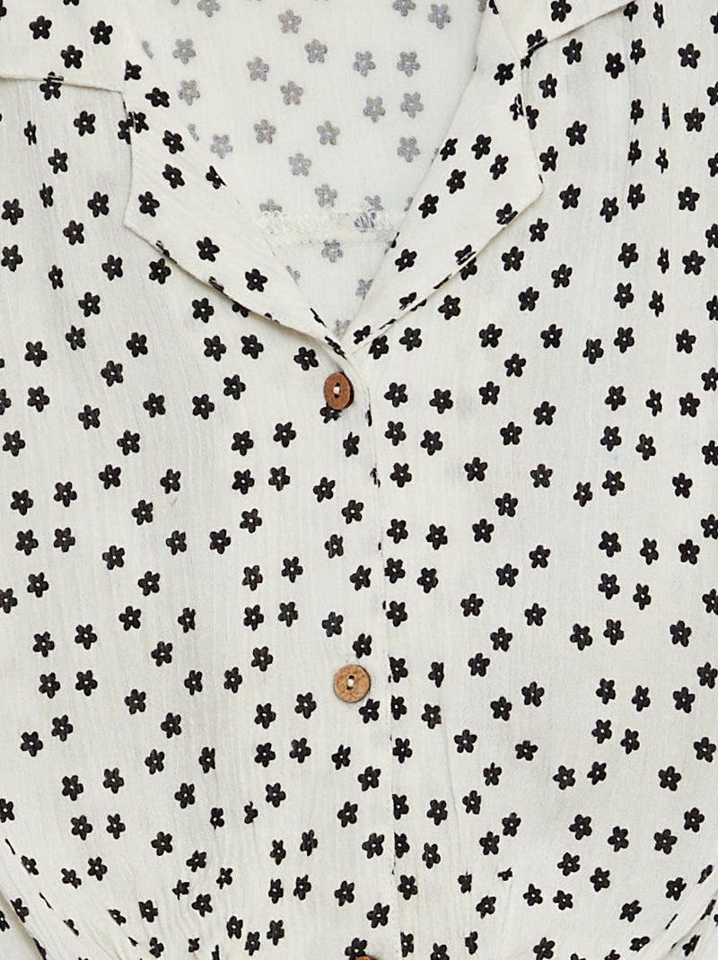 Bloesje + short - 2-delig WIT - Kiabi