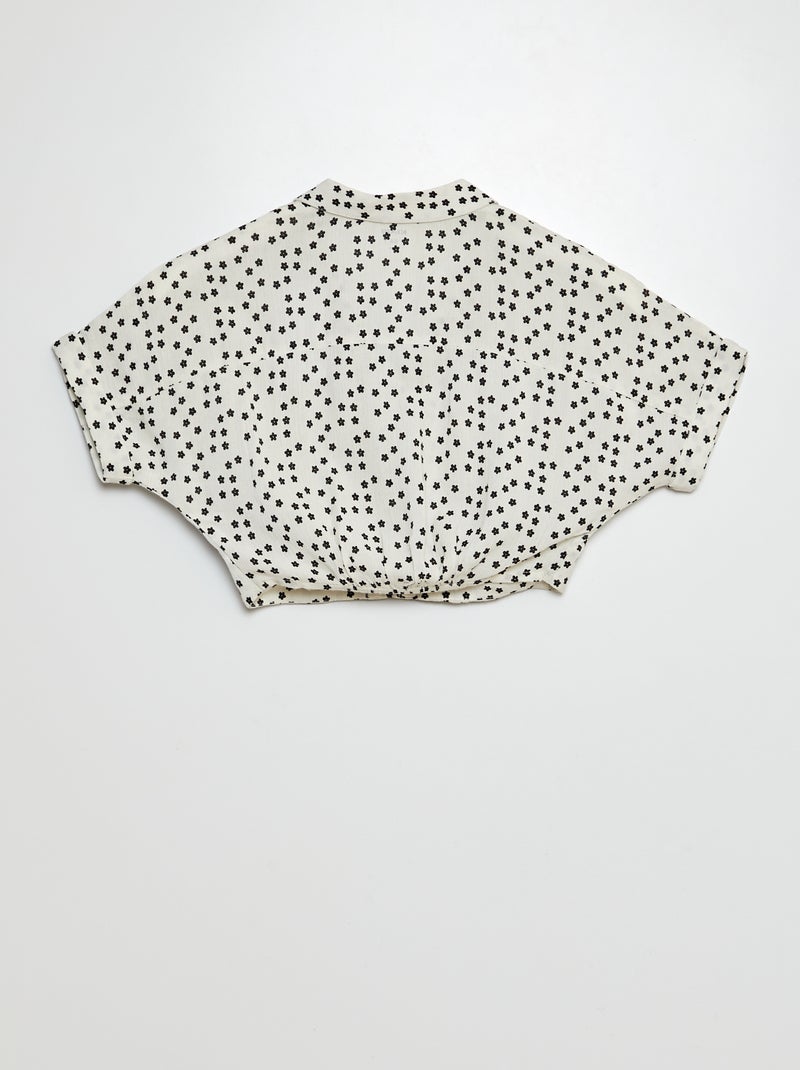 Bloesje + short - 2-delig WIT - Kiabi