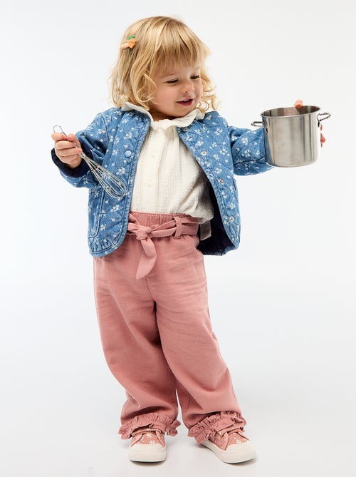 Bloesje van plumetis in luchtig katoen - Kiabi