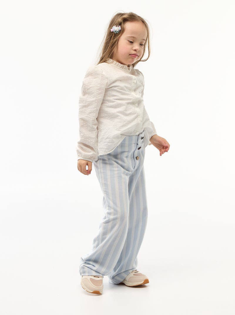 Blouse - gemakkelijk aan te trekken collectie Wit - Kiabi